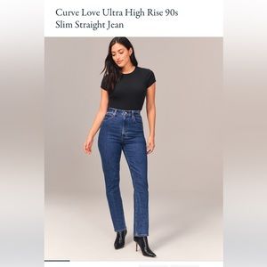 Curve Love Ultra High Rise 90s Slim Straight Jean